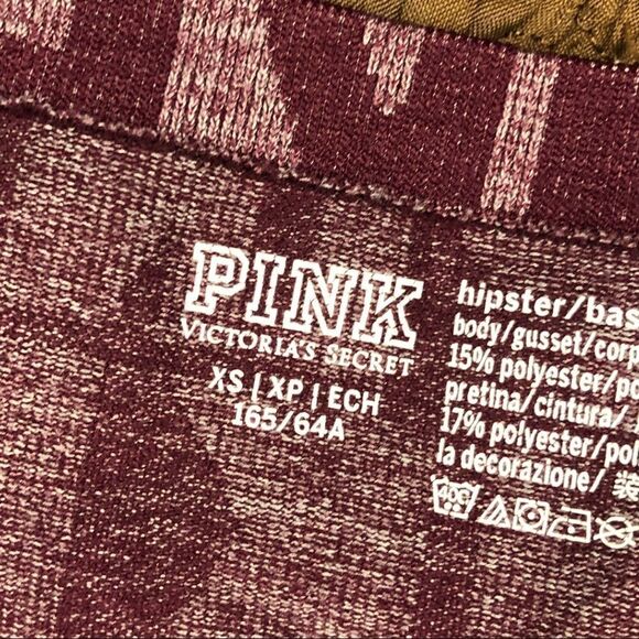 Pink brand maroon hipster panties Nwot - Picture 5 of 5
